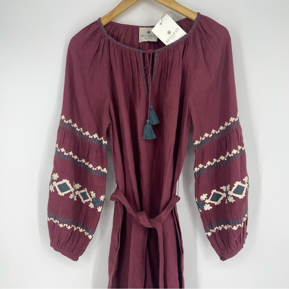 Benaras by Citrus Linen Dress NWT Size medium - Picture 2 of 10